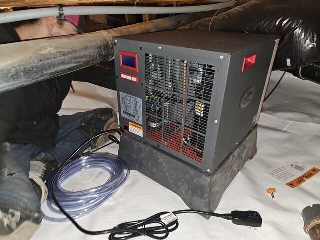 During Installation - SaniDry Sedona