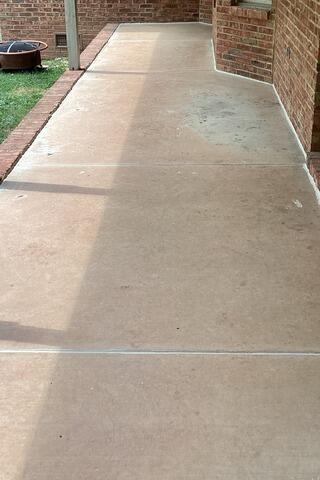 Lifted, Leveled, and Sealed Front Porch