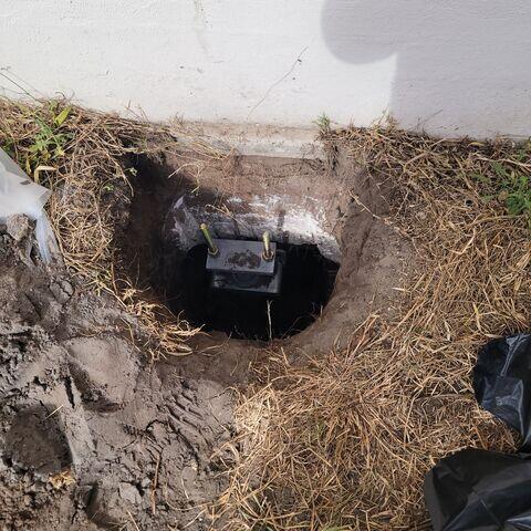 Complete Helical Pier Installation