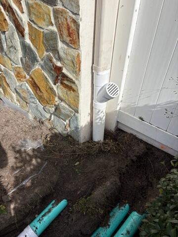 Buried Downspout
