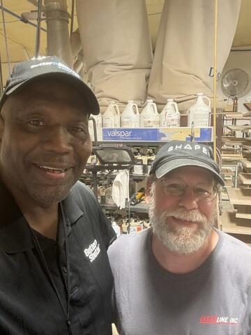 James with owner, Brian