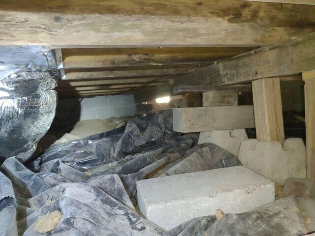 Damp Crawl Space