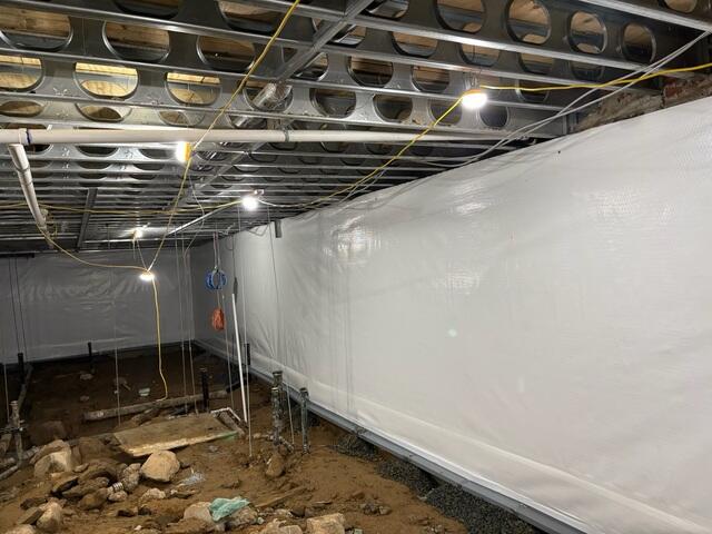 Dry And Protected Crawl Space