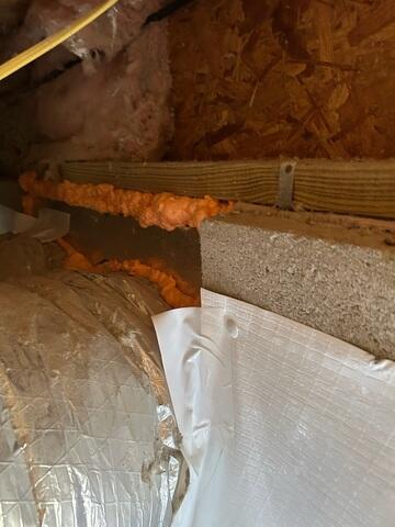 Vents Sealed with SilverGlo Panels