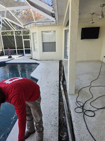 Concrete Removal for Channel Drain Installation