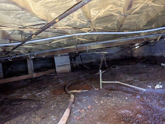 Damp Crawl Space