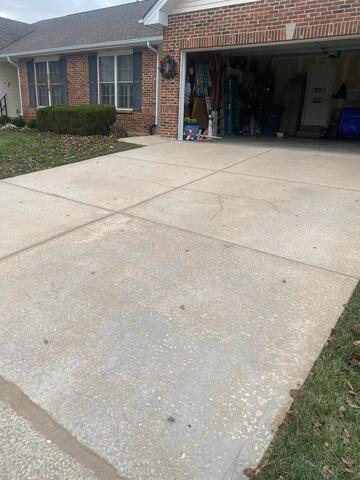 Level and Sealed Concrete Driveway