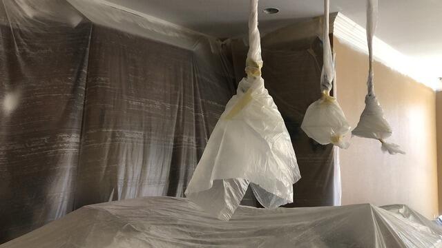 Interior Protection During Restoration by Advantage Remodeling and Roofing in Allen, TX