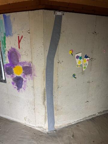Foundation Wall Crack Injection