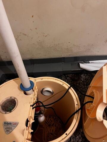 Drainage System Connected to Sump Pump