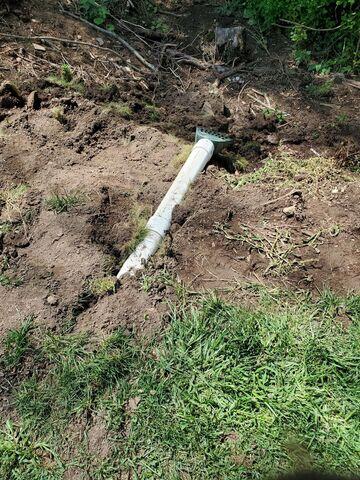 Hidden Discharge Line with LawnScape Outlet