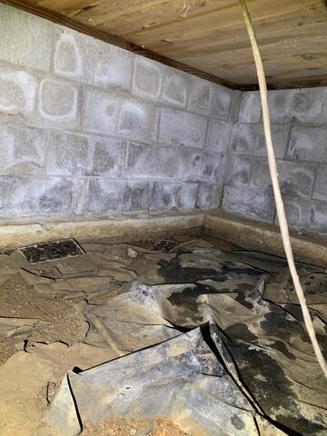 Moisture Filled Crawl Space