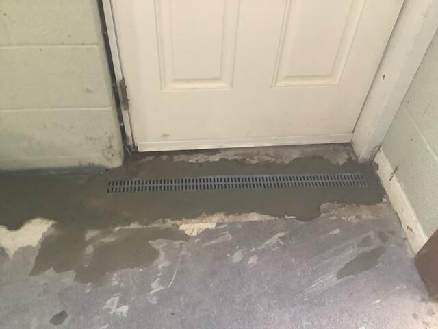TrenchDrain Door Drainage