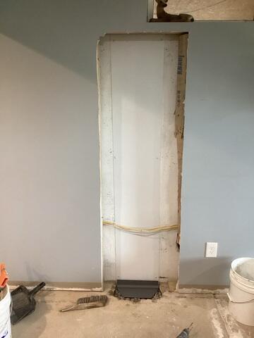 WaterGuard Drainage System Installed Below