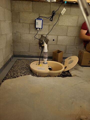 WaterGuard & UltraSump System with Battery Backup Installation