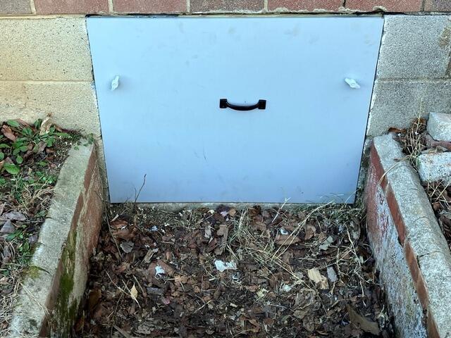 New Crawl Space Door Installed