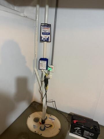 Sump Pump Installed for Reliable Waterproofing