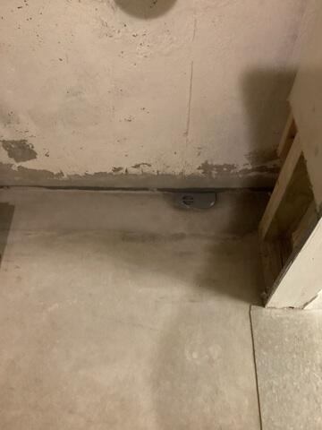 Basement Drainage System Concreted into Foundation