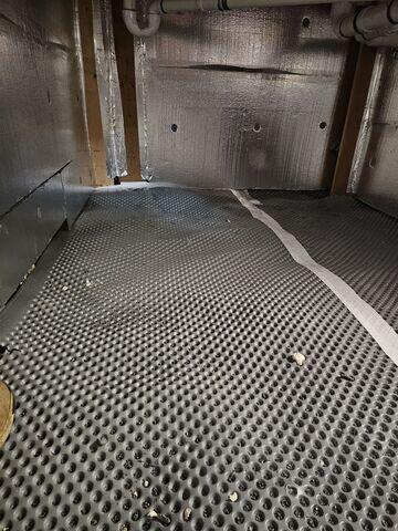 Installing Drainage Matting