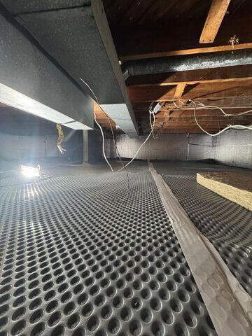 Installing Drainage Matting