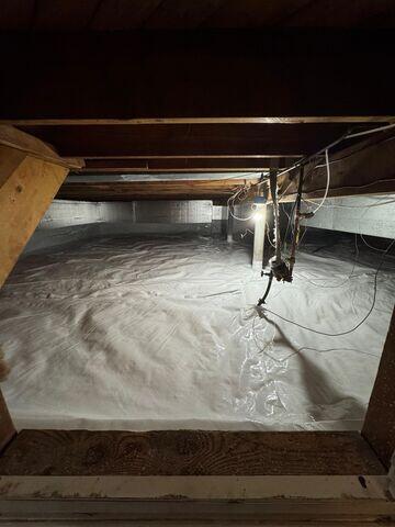 Dry And Protected Crawl Space