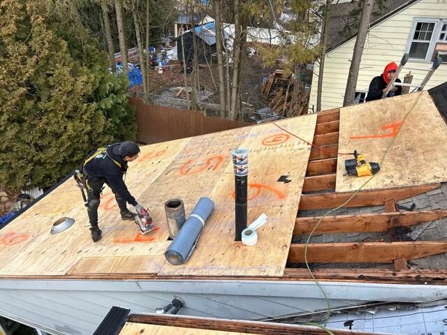 New Plywood Is Installed