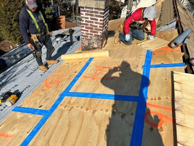 Seams Are Taped & Ice and Water Shield Is Installed