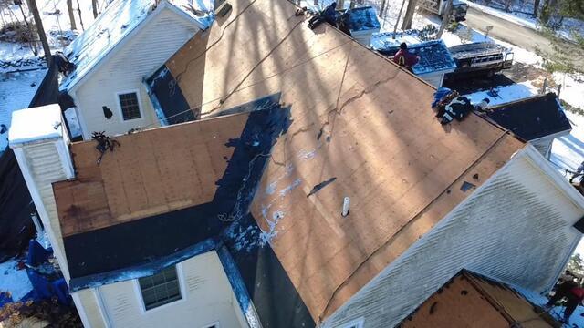 The Sheathing Is Exposed