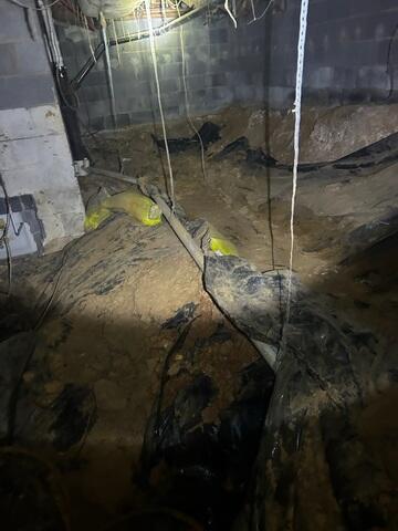 Crawl Space During Inspection