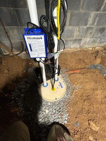TripleSafe Sump Pump Installed