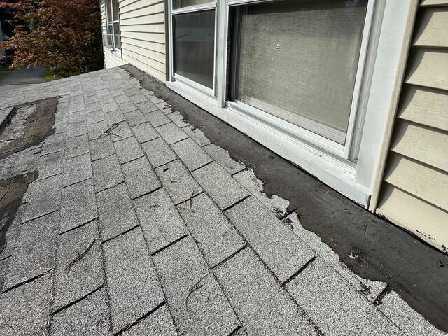 Before: Lots of Black Caulk