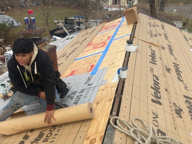 Seams Are Taped & Ice and Water Shield Is Installed