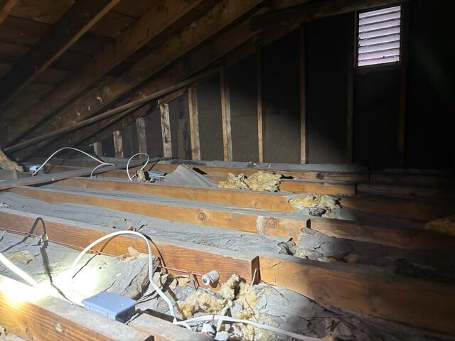 Dust-Covered Insulation