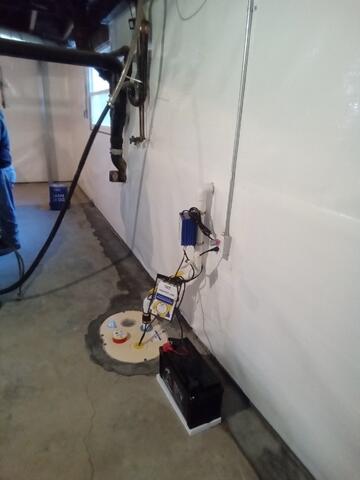 Active Basement Waterproofing with Sump Pump Installation