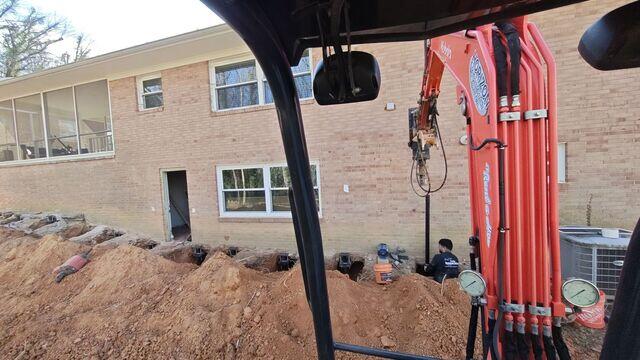 Helical Pier Installation to Permanently Stabilize the Foundation