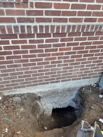 Excavation at Foundation Wall