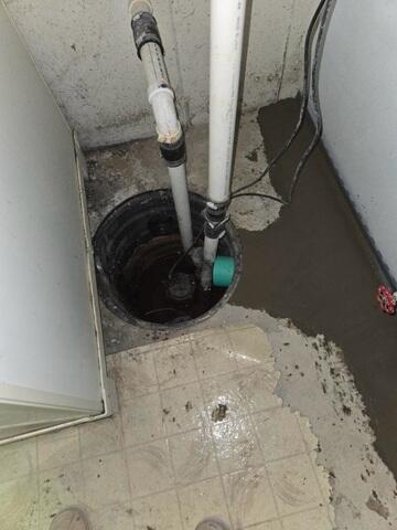 Drains Into Current Sump Pump System