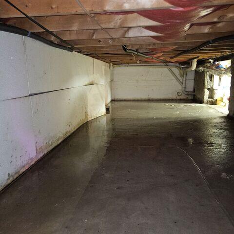 Wet and Ruined Crawl Space
