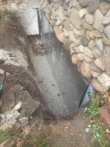 Foundation Waterproofing at the Window Opening