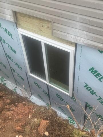 Egress Window Set and Sealed
