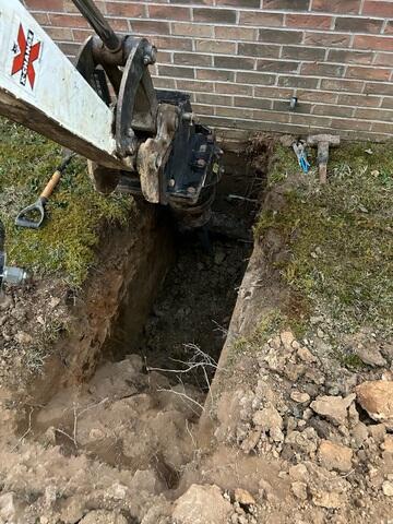 Close Up of Excavation