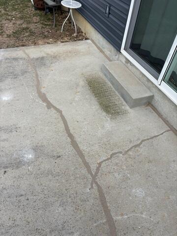 Sealed Concrete Cracks