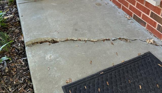 Massive Cracking and Walking Hazzard