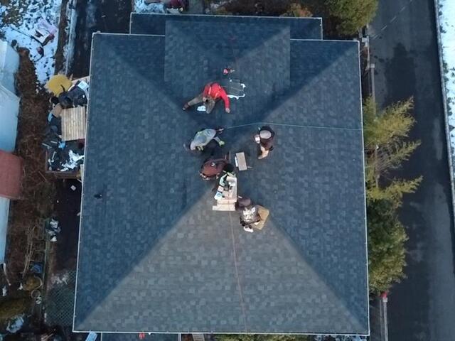 New Shingles Are Installed