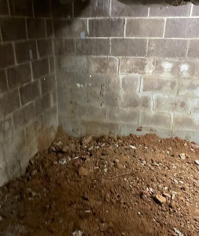 Crawl Space During Inspection
