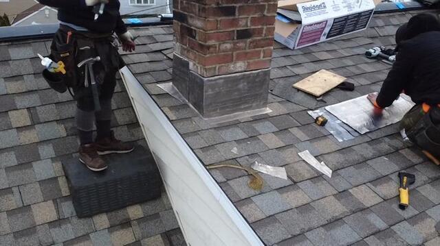 New Flashing on the Chimney