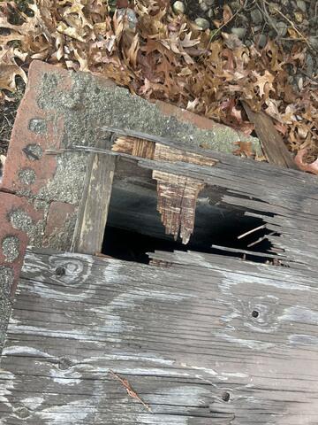 Ripped Into the Bilco Door