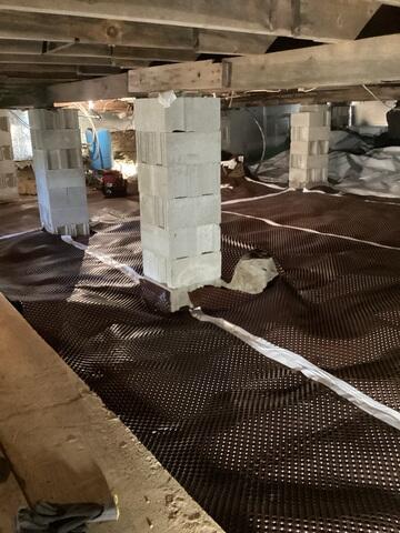 Crawl Space Drainage Matting