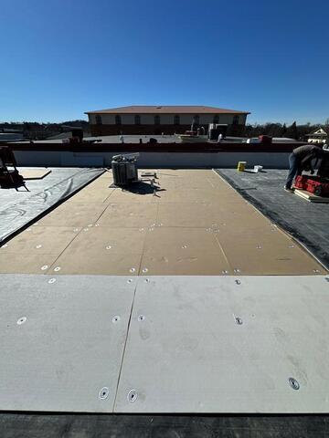 Multi-layers of roofing protection installed