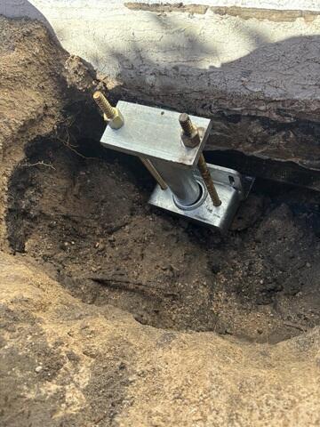 Complete Helical Pier Installation